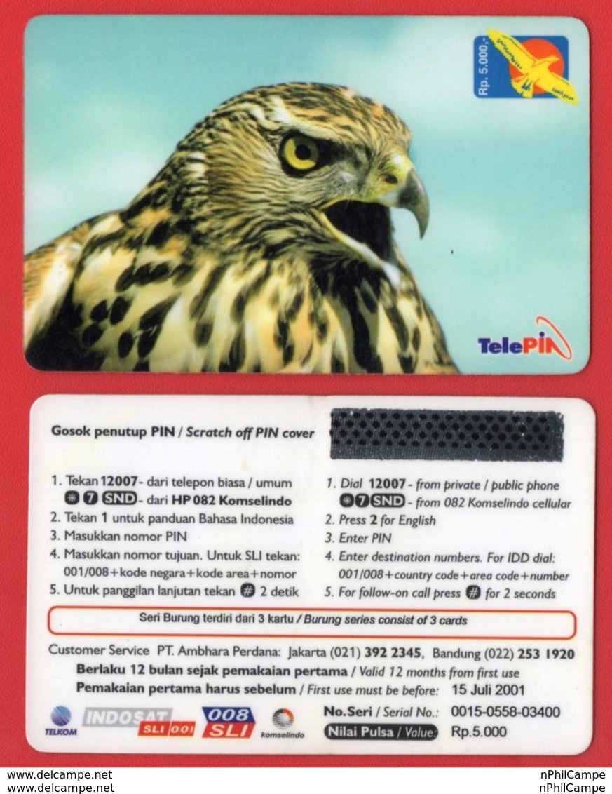 L16 -  INDONESIA INDONESIEN - Telepin Collect. Burung-Bird Series - Mint - Sammlungen