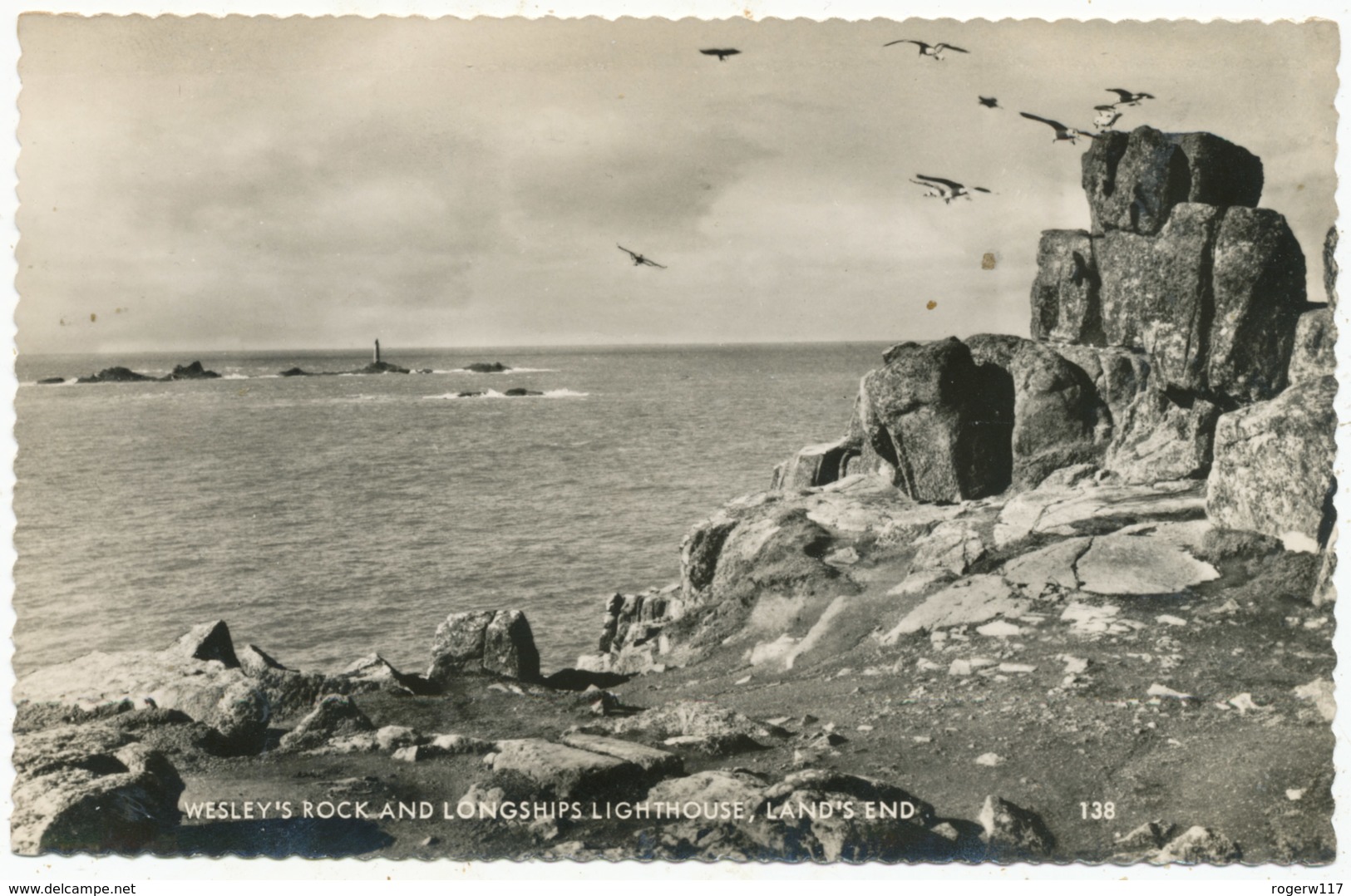 Wesley's Rock And Longships Lighthouse, Land's End - Land's End