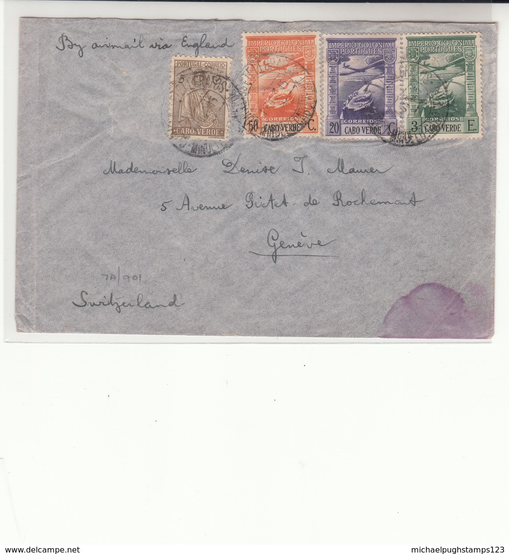 Cape Verde / Airmail / Switzerland - Cap Vert