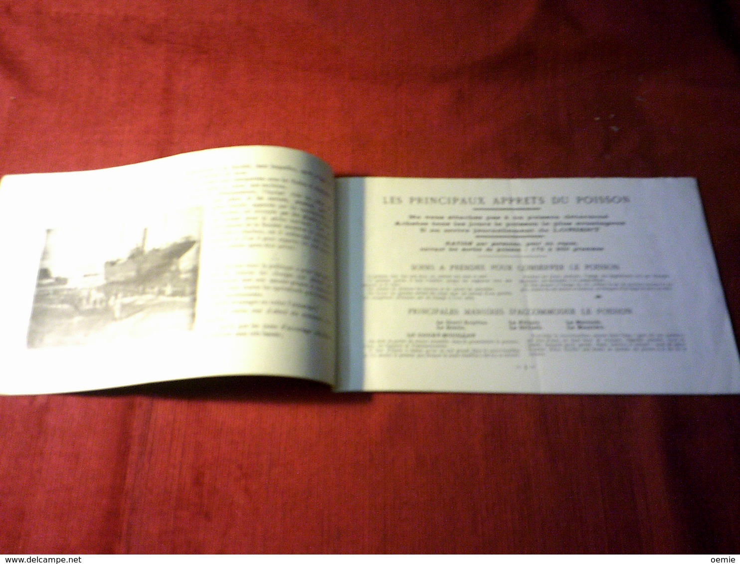 SOCIETE DU PORT DE PECHE DE LORIENT °° 1927 / 1933  + OPUSCULE  LES RECETTES DE CUISINE DE LORIENT