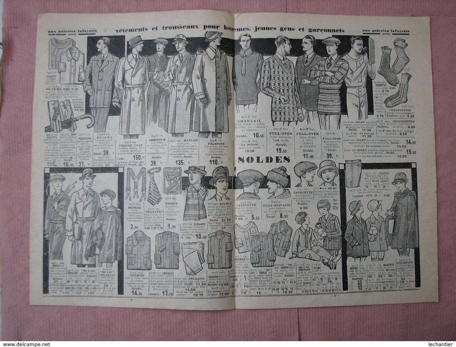 Catalogue Galeries Lafayette 1926 56 pages 175X255 + 1 15 pages 1929 + bon de commande TBE