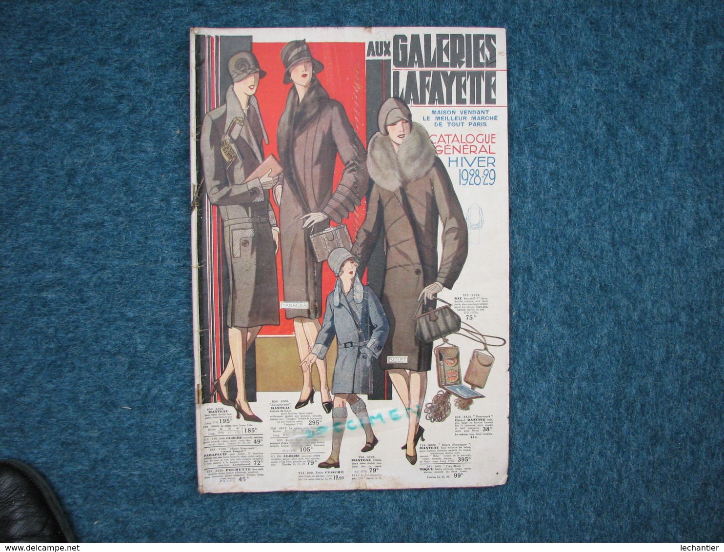 Catalogue Génèral Galeries Lafayette Hiver 1928/29  112 Pages  255X380 Voir Photos T.B.E. - 1900-1940