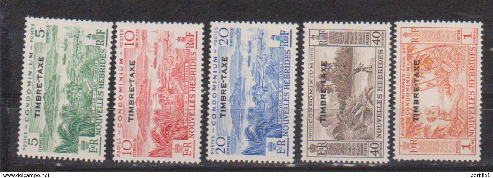 NOUVELLES HEBRIDES     N° YVERT   TAXE 26/30 NEUF SANS CHARNIERES     ( NSCH 12 ) - Timbres-taxe