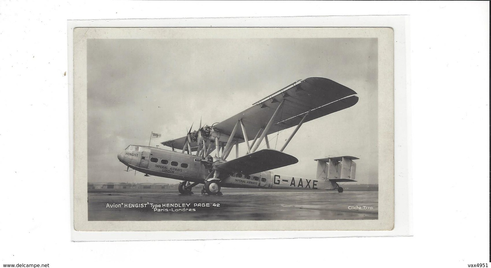 CIE AIR FRANCE   AVION HENGIST TYPE HENDLEY PAGE 42 VISITE AEROPORT BOURGET  24 JUIN 1936   *****   A    SAISIR  ****** - Autres & Non Classés