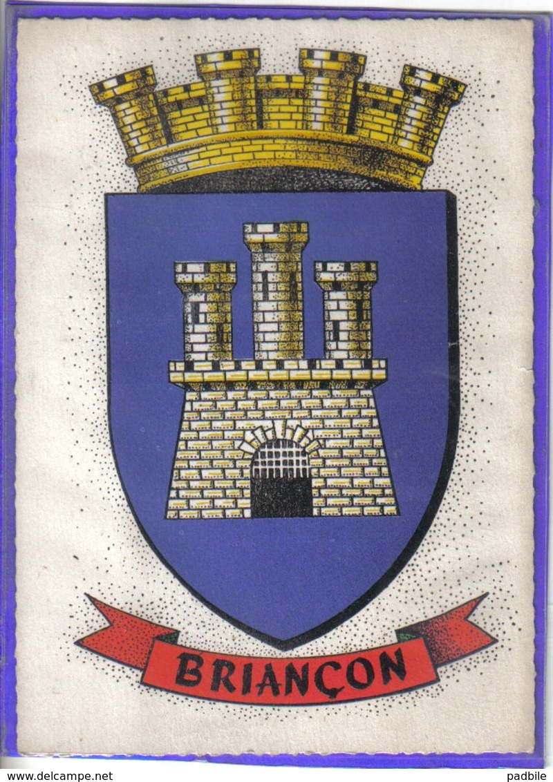 Carte Postale Blason  Briançon Très Beau Plan - Autres & Non Classés