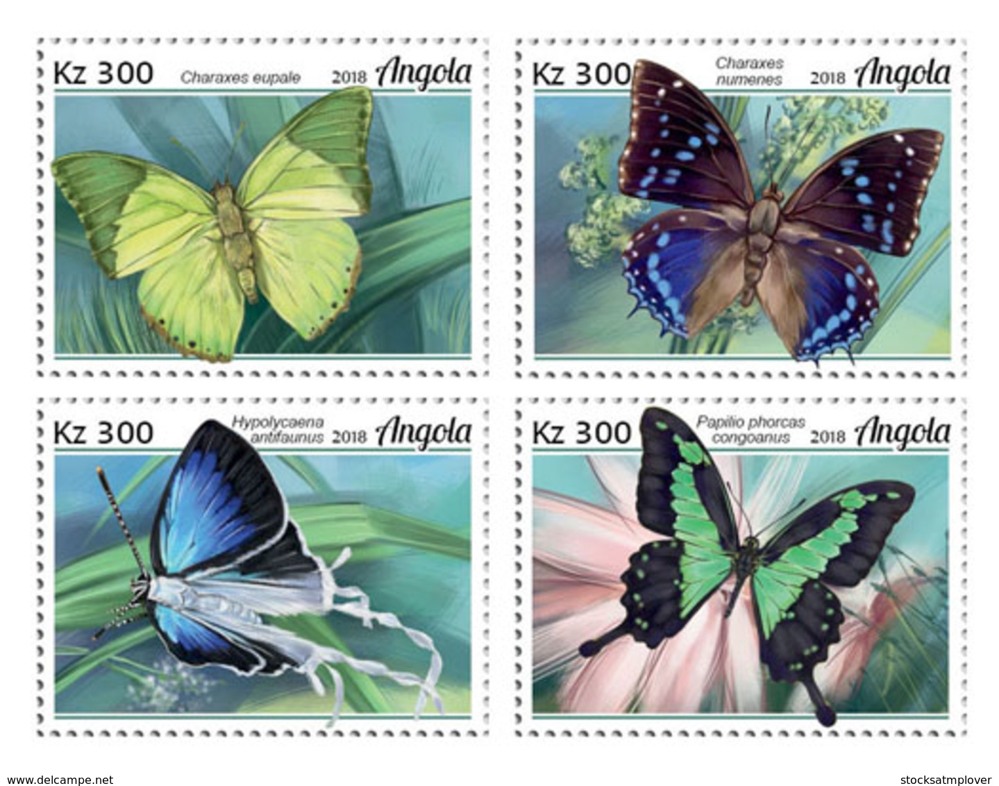 Angola 2018  Fauna Butterflies S201812 - Angola