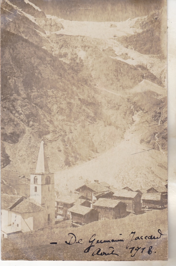 Suisse- Valais- Randa. Carte Photo Du  Village Prise En Aout 1918. Tb état Circulée.. - Randa