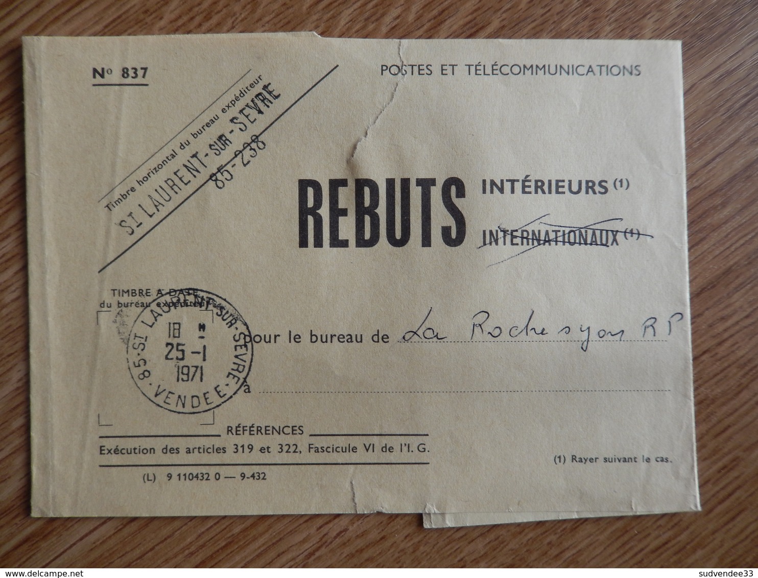 Lettres Tombées En Rebut (5) Depuis 1868 - Autres & Non Classés