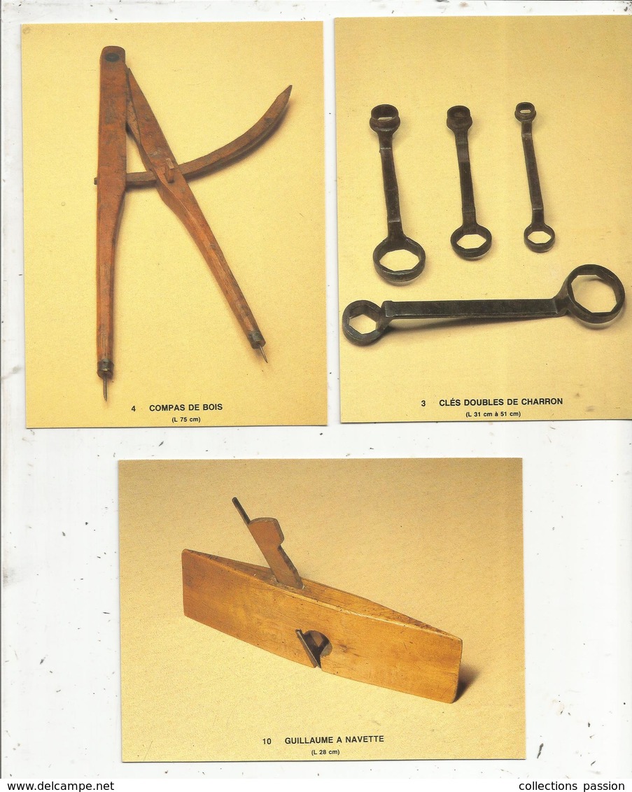 Cp , Métier ,outils, Collections Thebault-Ponty , Cliché P. Mérat, Vierge ,1986, CHARRON,  LOT DE 10 CP D'OUTIL - 5 - 99 Cartes