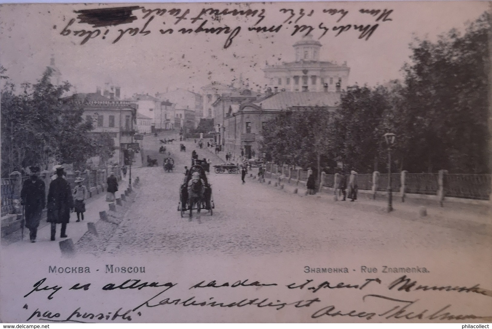 Russia // Mockba - Moscou // Rue Znamenka // Used 1908 - Rusland