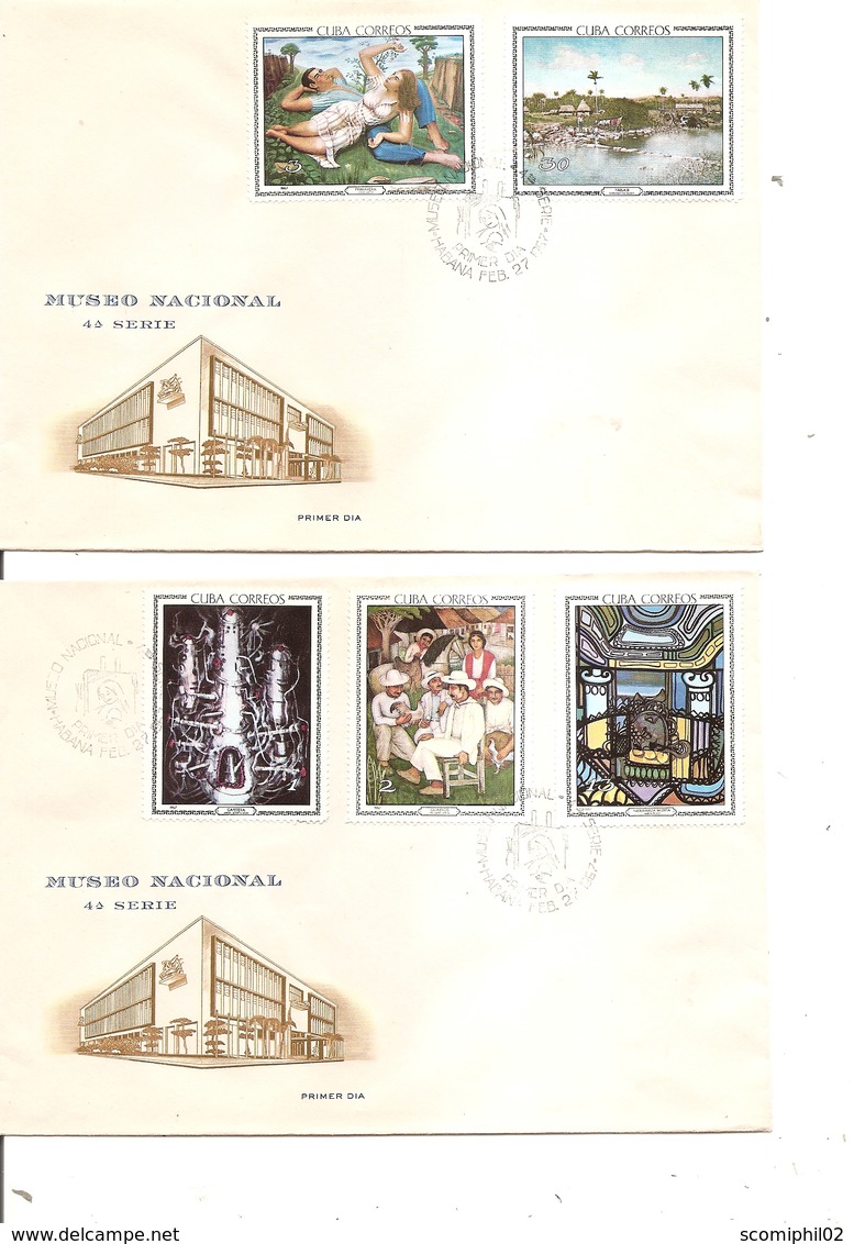 Cuba - Peintures ( 2 FDC De 1967 à Voir) - FDC