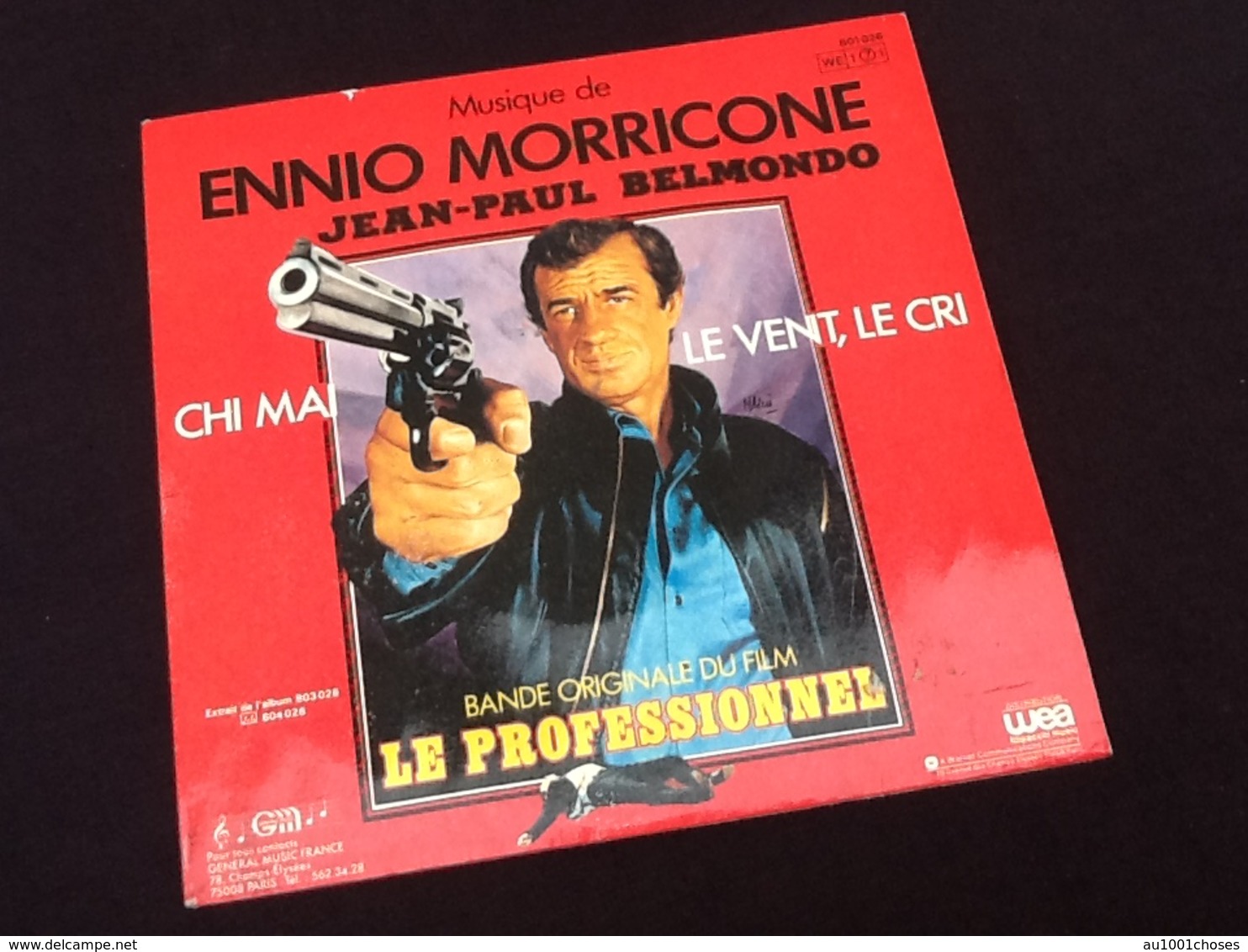 Vinyle 45 Tours Ennio Morriccone  Jean-Paul Belmondo Bande Originale Du Film Le Professionnel (1981) - Musique De Films