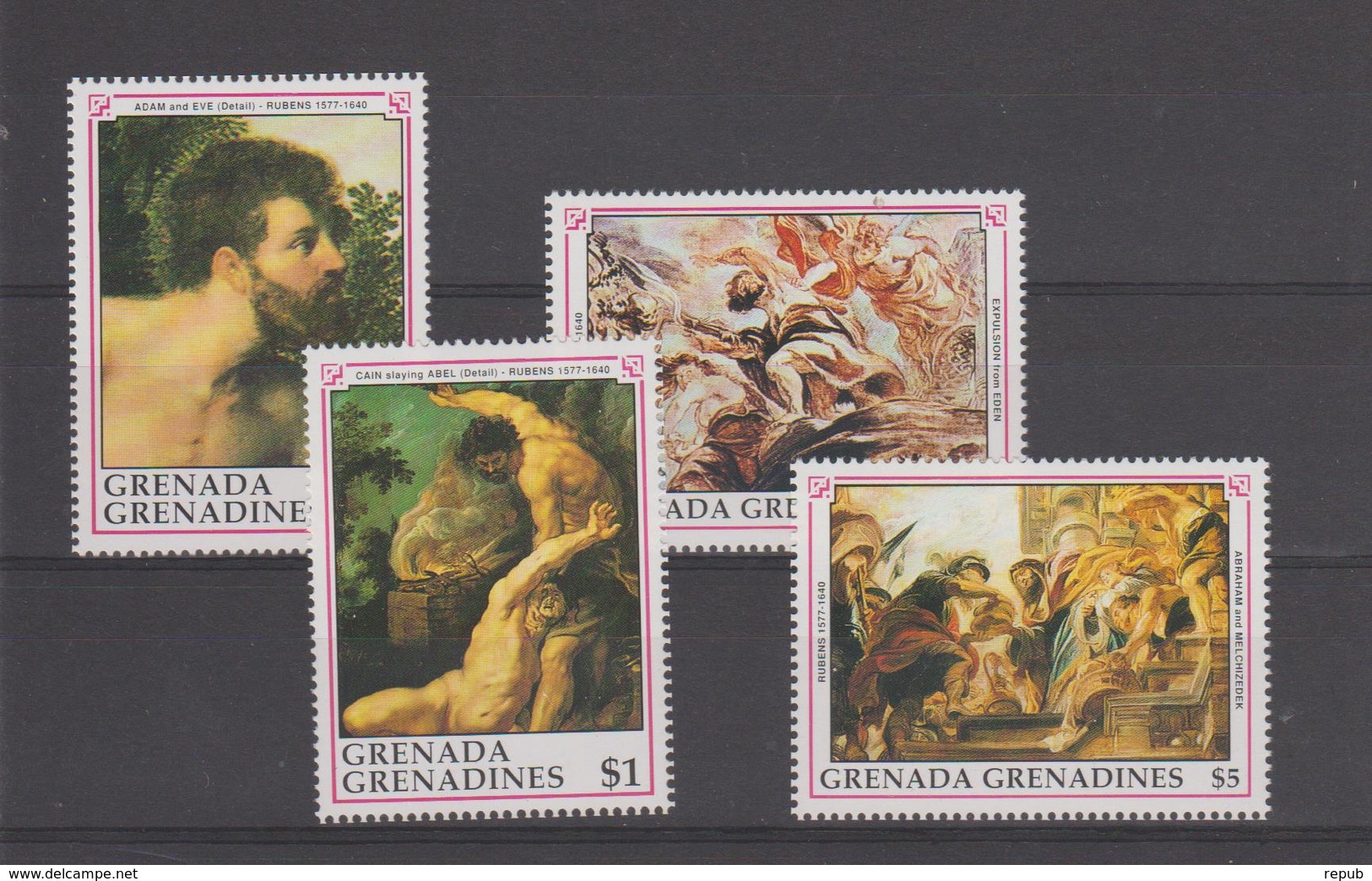 Rubens Grenada Grenadines 1990 Série 1160-63 4 Val ** MNH - Rubens