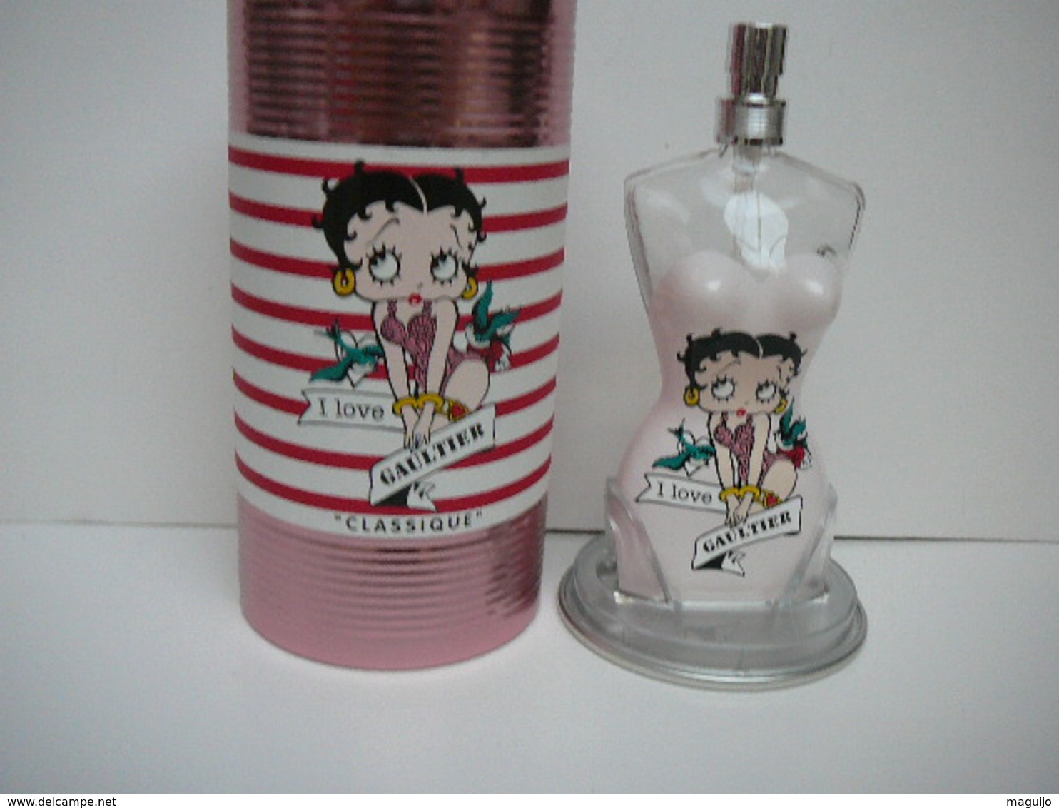 GAULTIER:VAPO COLLECTOR " BETTY BOOP" VIDE + BOITE  LIRE ET VOIR !! - Miniatures Femmes (avec Boite)