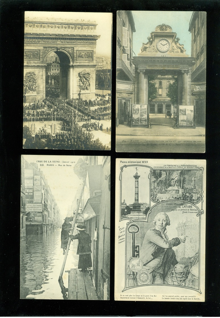 Beau lot de 60 cartes postales de France  Paris   Mooi lot van 60 postkaarten van Frankrijk  Parijs  - 60 scans