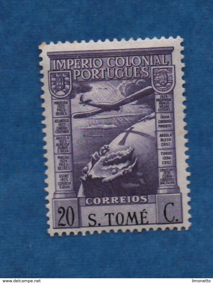 Sao Tome Et Principe - 1938  - N+  20 Cts Violet  - Cat Yvert N° P.A  N° 2   Bon état    (  Peu  Commun  ) - São Tomé Und Príncipe