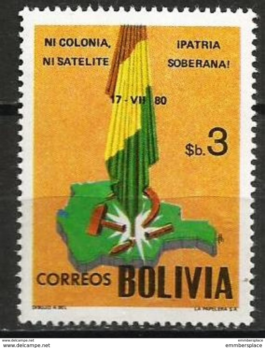 Bolivia - 1981 Revolution Anniversary 3b MNH **  Sc 658 - Bolivien