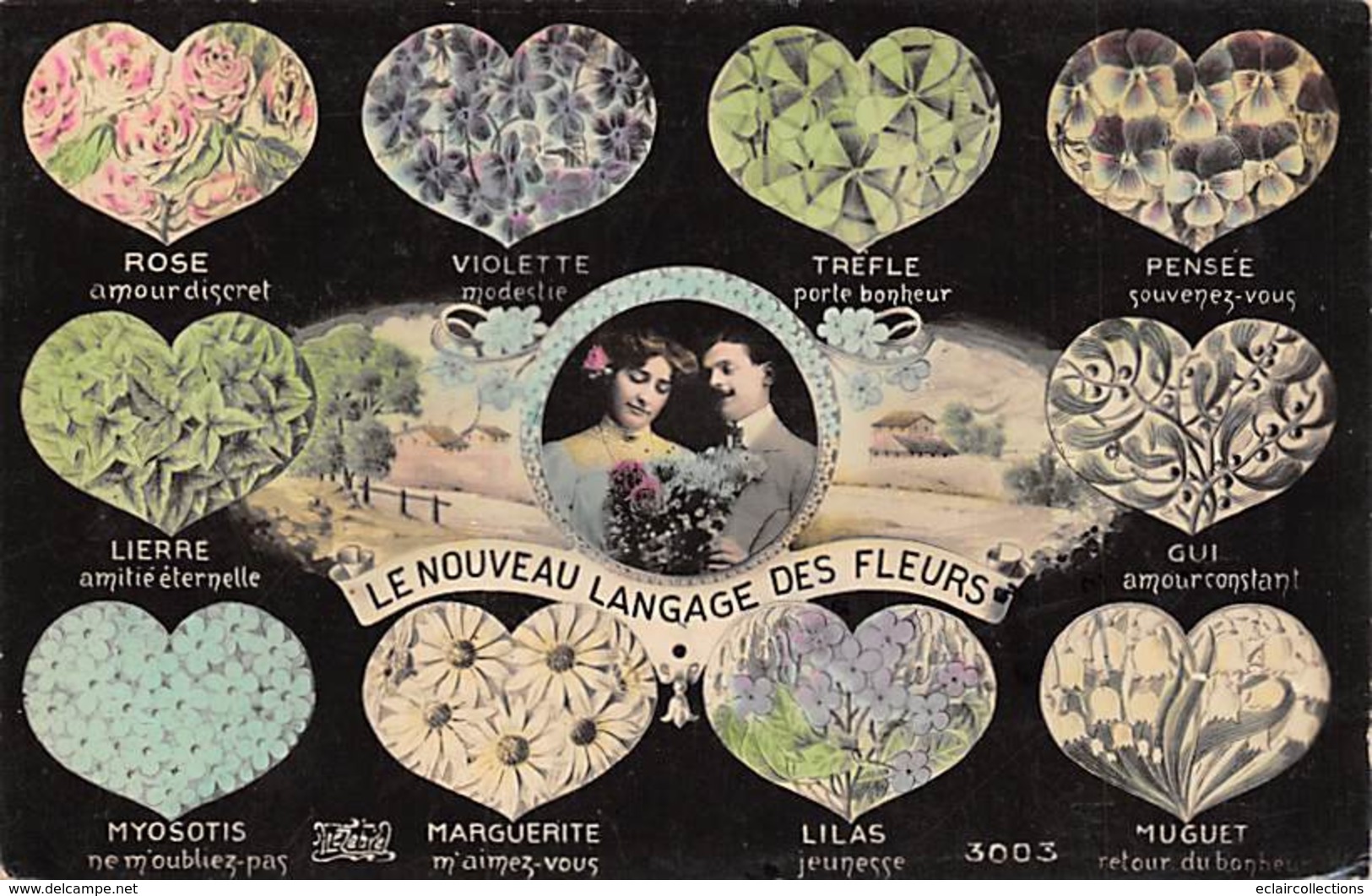 Thème Langage: :   Langage Des Fleurs. 2 Cartes (voir Scan) - Other & Unclassified
