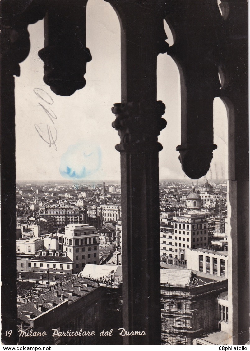 ITALIE 1949 CARTE POSTALE DE MILANO POUR STRASBOURG - 1946-60: Marcophilie