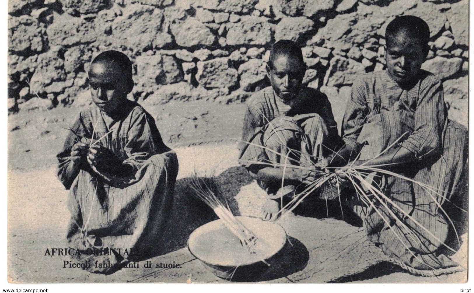 AFRICA ORIENTALE - PICCOLI FABBRICANTI DI STUOIE - Eritrea
