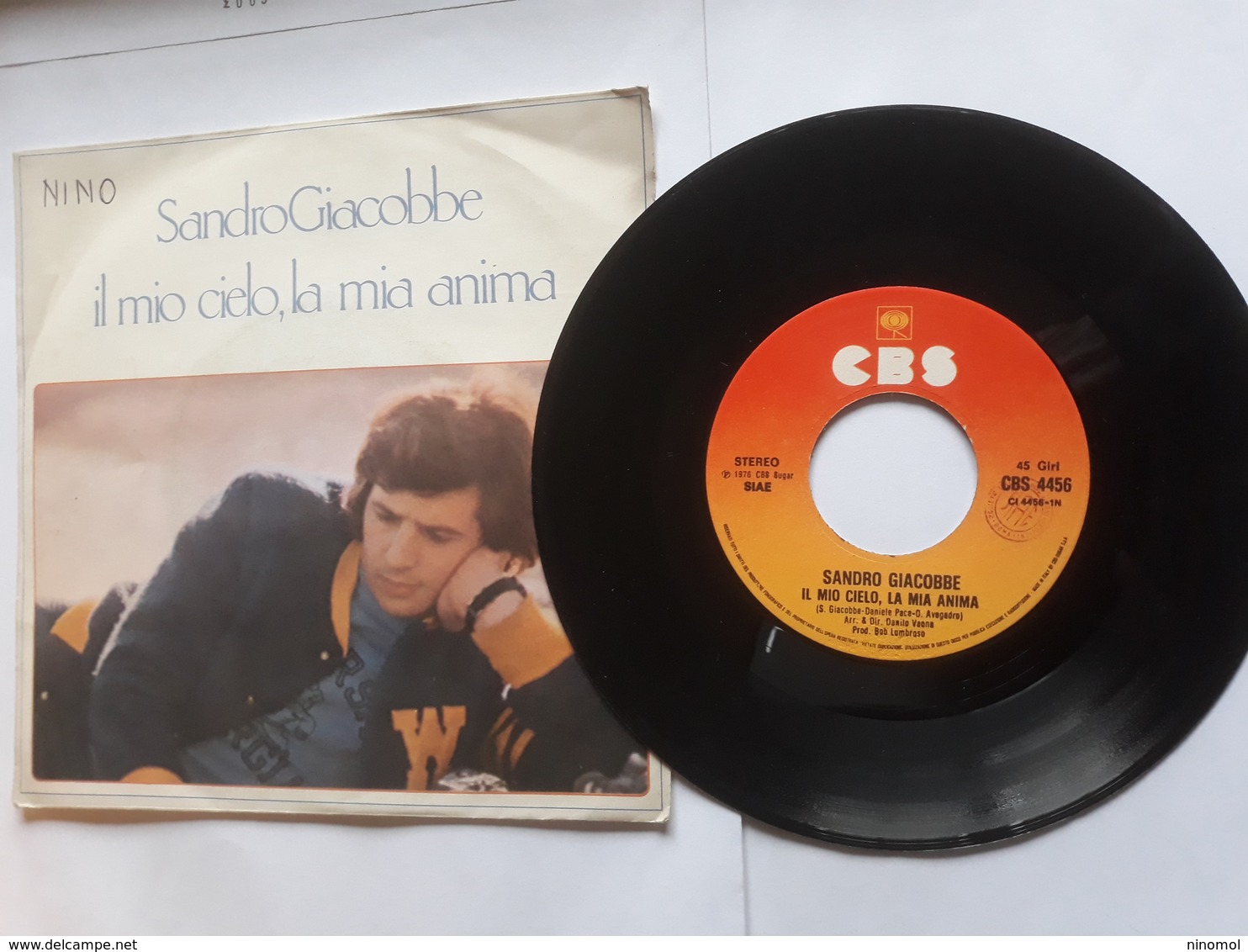 Sandro Giacobbe  -  Il Mio Cielo, La Mia Anima  - CBS -  Anno 1976.  Perfetto - Disco, Pop
