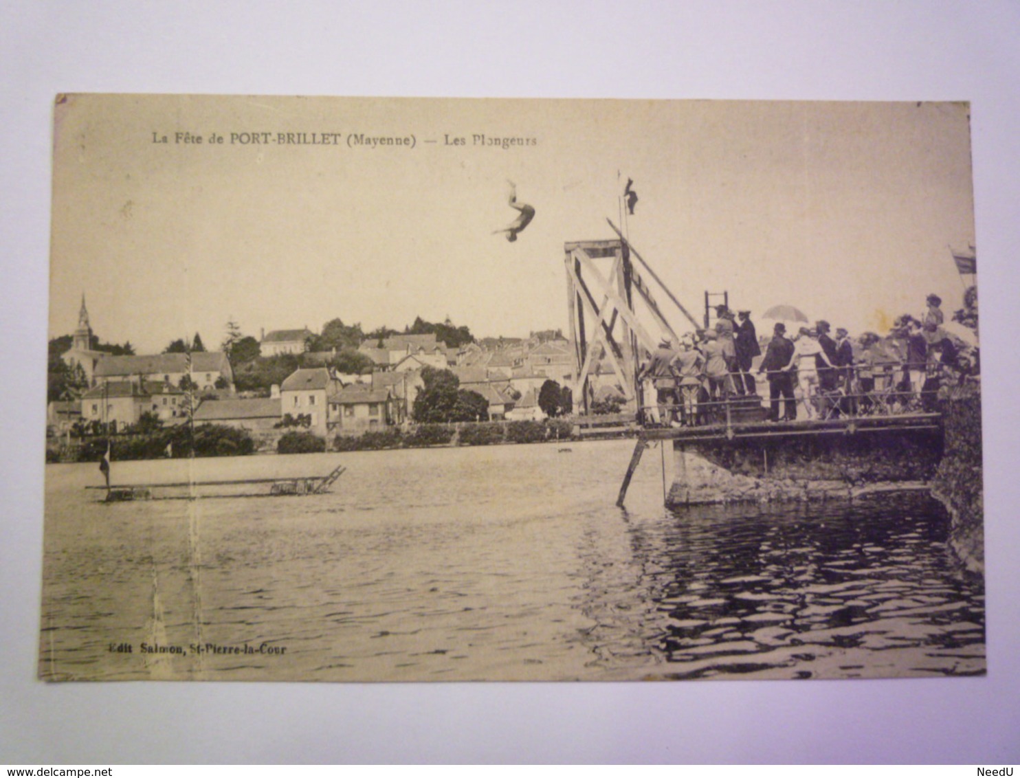 La Fête De  PORT-BRILLET  (Mayenne)  :  Les  PLONGEURS   1927   XXX - Otros & Sin Clasificación