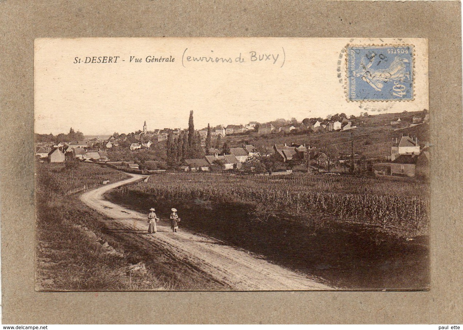 CPA - Environs De BUXY (71) - SAINT-DESERT - Aspect De L'entrée Du Bourg En 1930 - Altri & Non Classificati