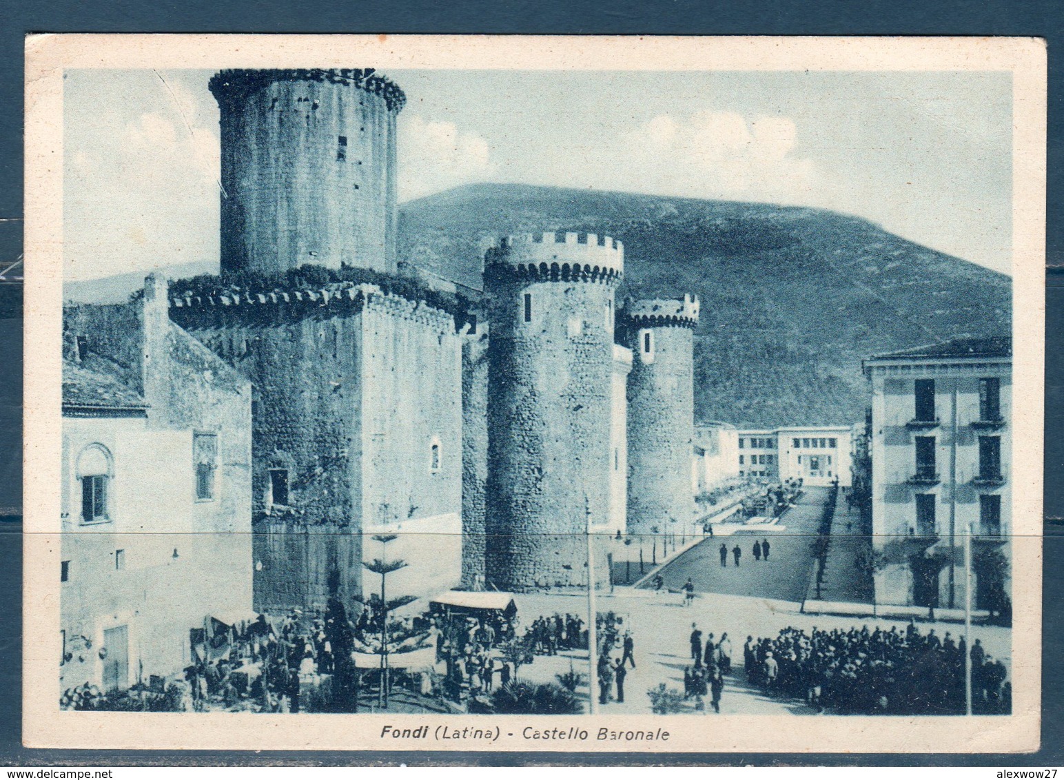 Fondi  (Latina) Castello Baronale  Viaggiata 1948 - Latina