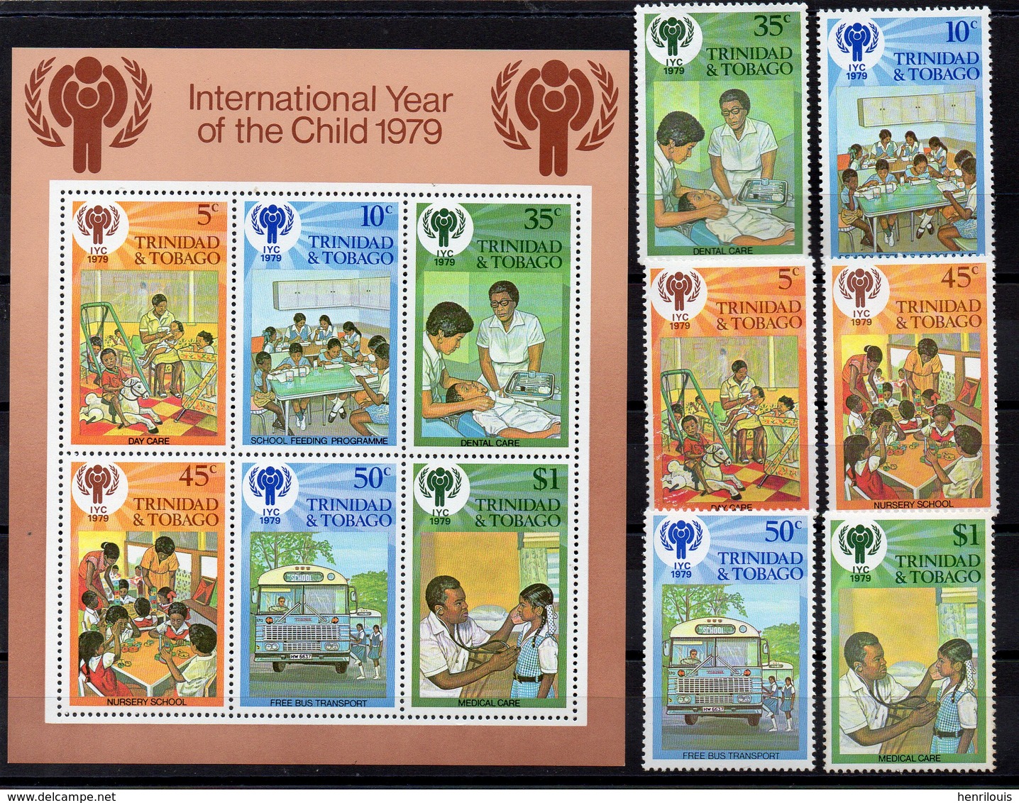 TRINITE & TOBAGO   Timbres Neufs ** De 1979  ( Ref 6036 )   Enfance - Voir Descriptif - Trinité & Tobago (1962-...)