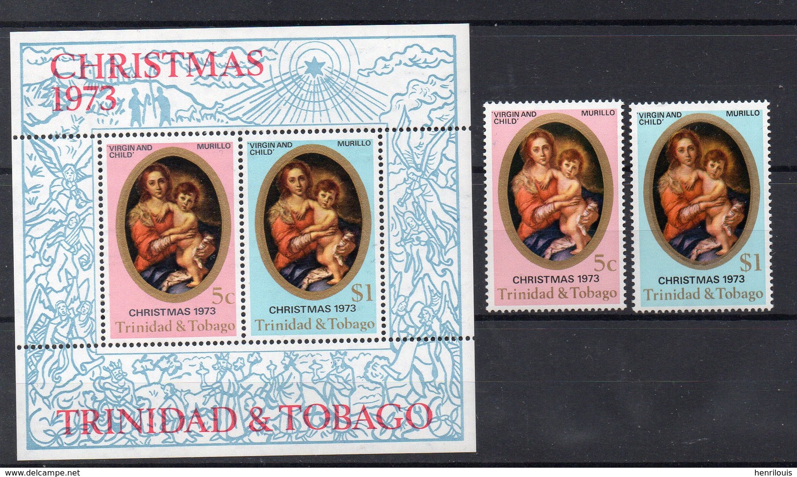 TRINITE & TOBAGO   Timbres Neufs ** De 1973  ( Ref 6037 )   NOEL - Trinité & Tobago (1962-...)