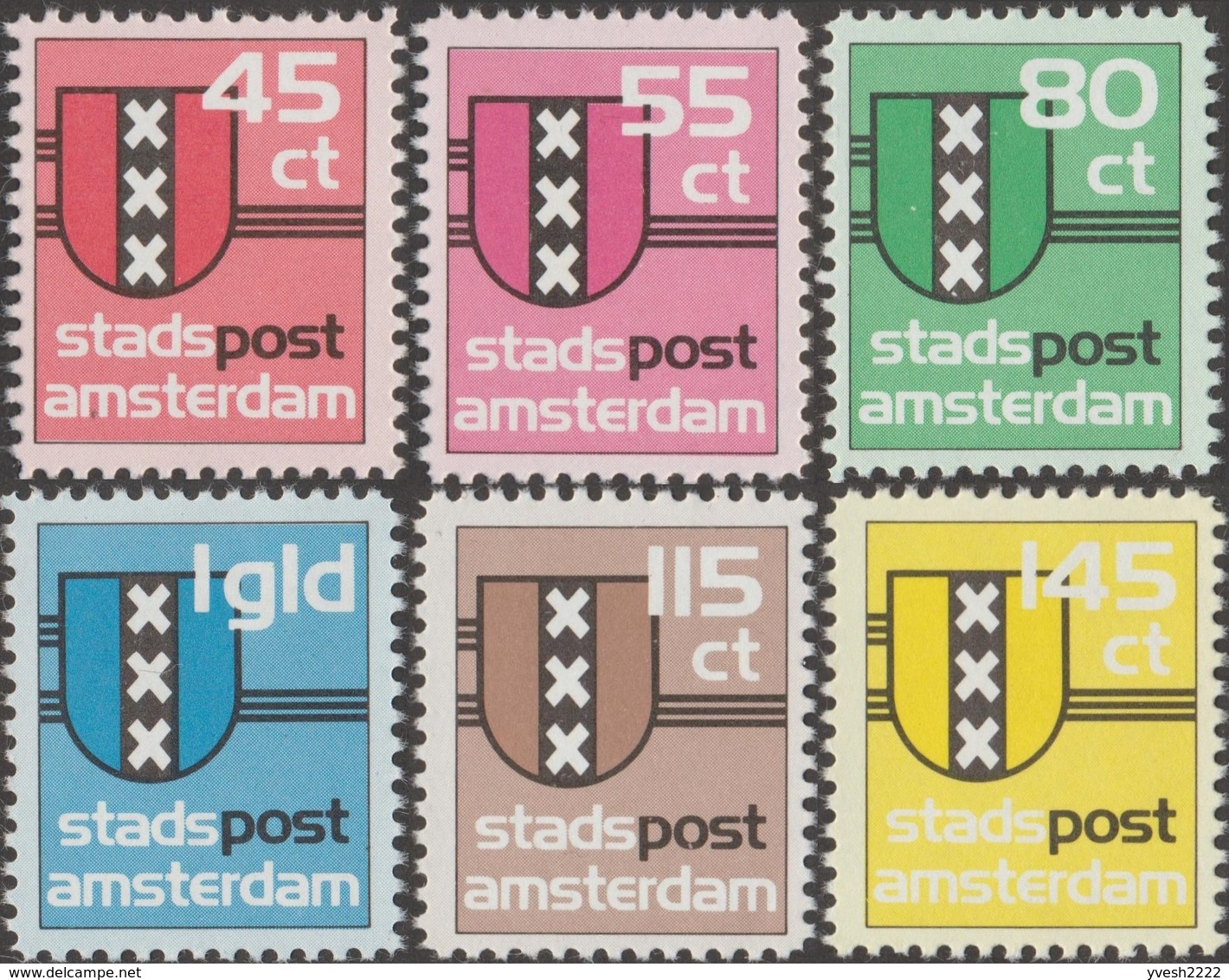 Pays-Bas Vers 1980. Poste Privée D'Amsterdam. Blason - Timbres