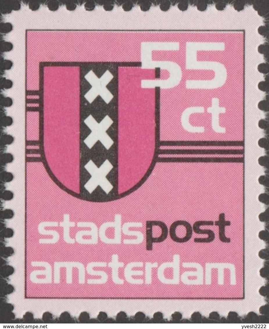 Pays-Bas Vers 1980. Poste Privée D'Amsterdam. Blason - Timbres