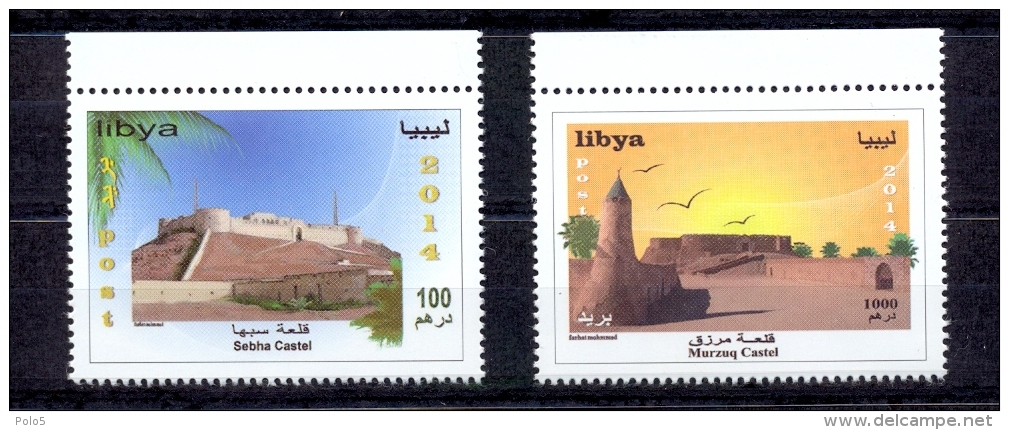 New Set Of 2014 Castels Of Libya ( 2v) - Libya