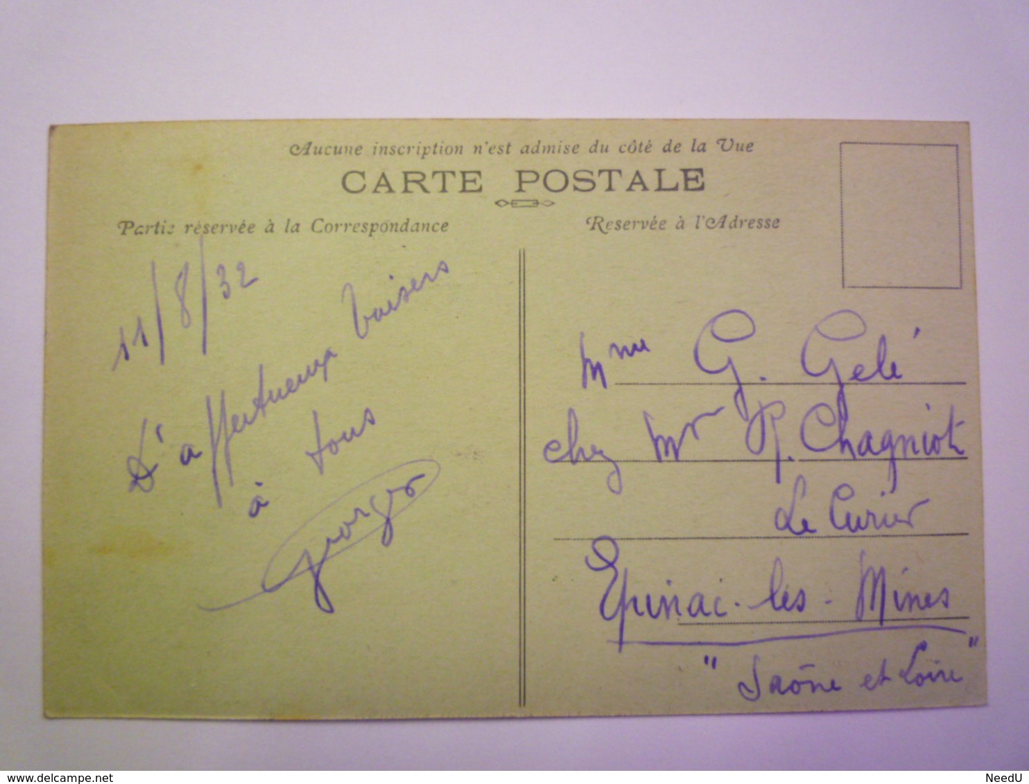 MAILLY-le-CAMP  (Aube)  :  A Ses Enfants Morts Pour La  FRANCE  (1914-1918)   1932   XXX - Mailly-le-Camp