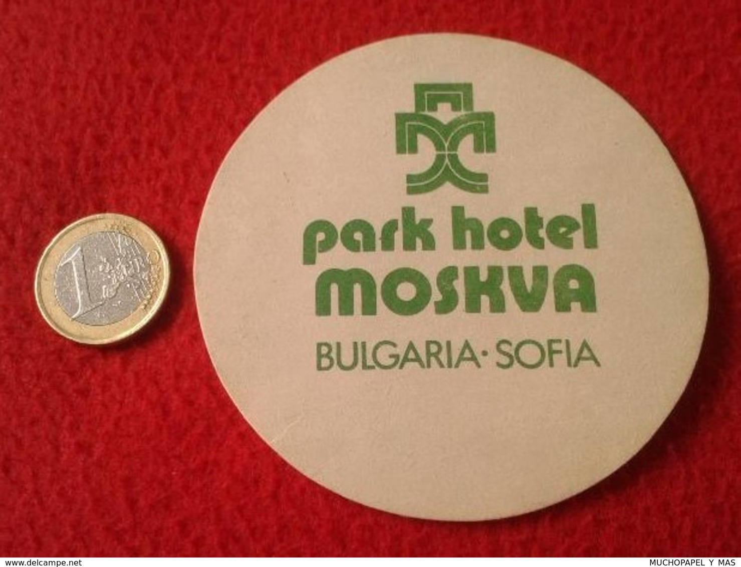 ANTIGUO POSAVASOS OLD COASTER MAT O SIMIL PARK HOTEL MOSKVA MOSCÚ ? BULGARIA SOFÍA VE FOTO Y DESCRIPCIÓN. HOTELES HOTELS - Portavasos