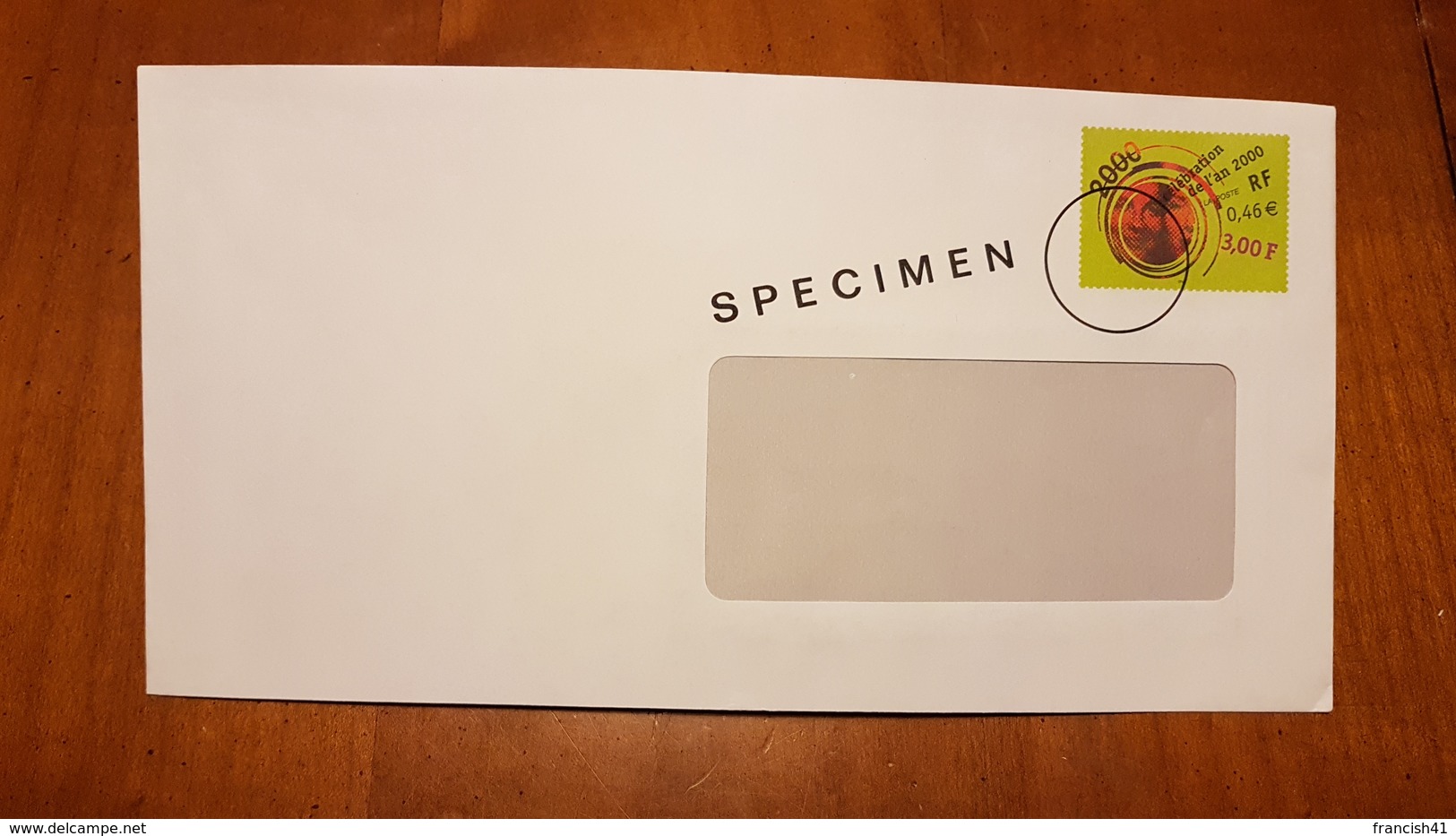 PAP SPECIMEN CELEBRATION AN 2000 ENVELOPPE GRANDE FENETRE - Other & Unclassified