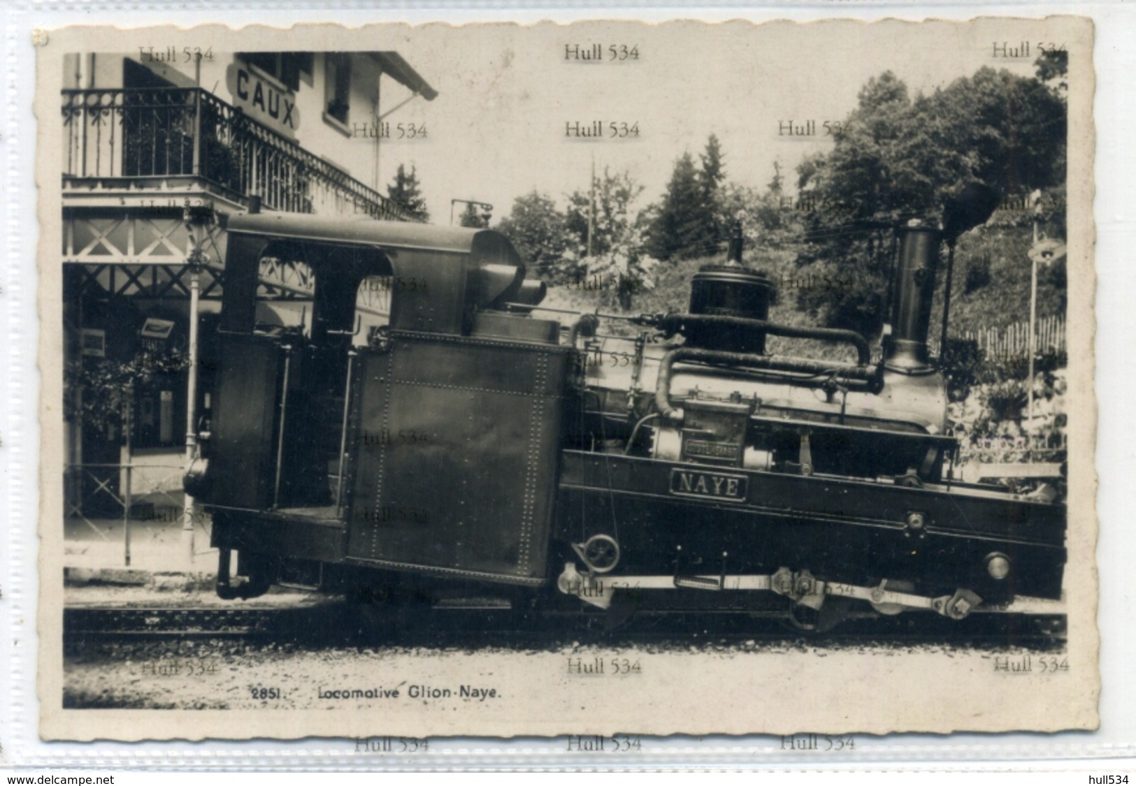 Switzerland Vaud Locomotive Glion Naye No.2851 Postcard Montreaux Edition Art Perochet Matile Lausanne - Lausanne