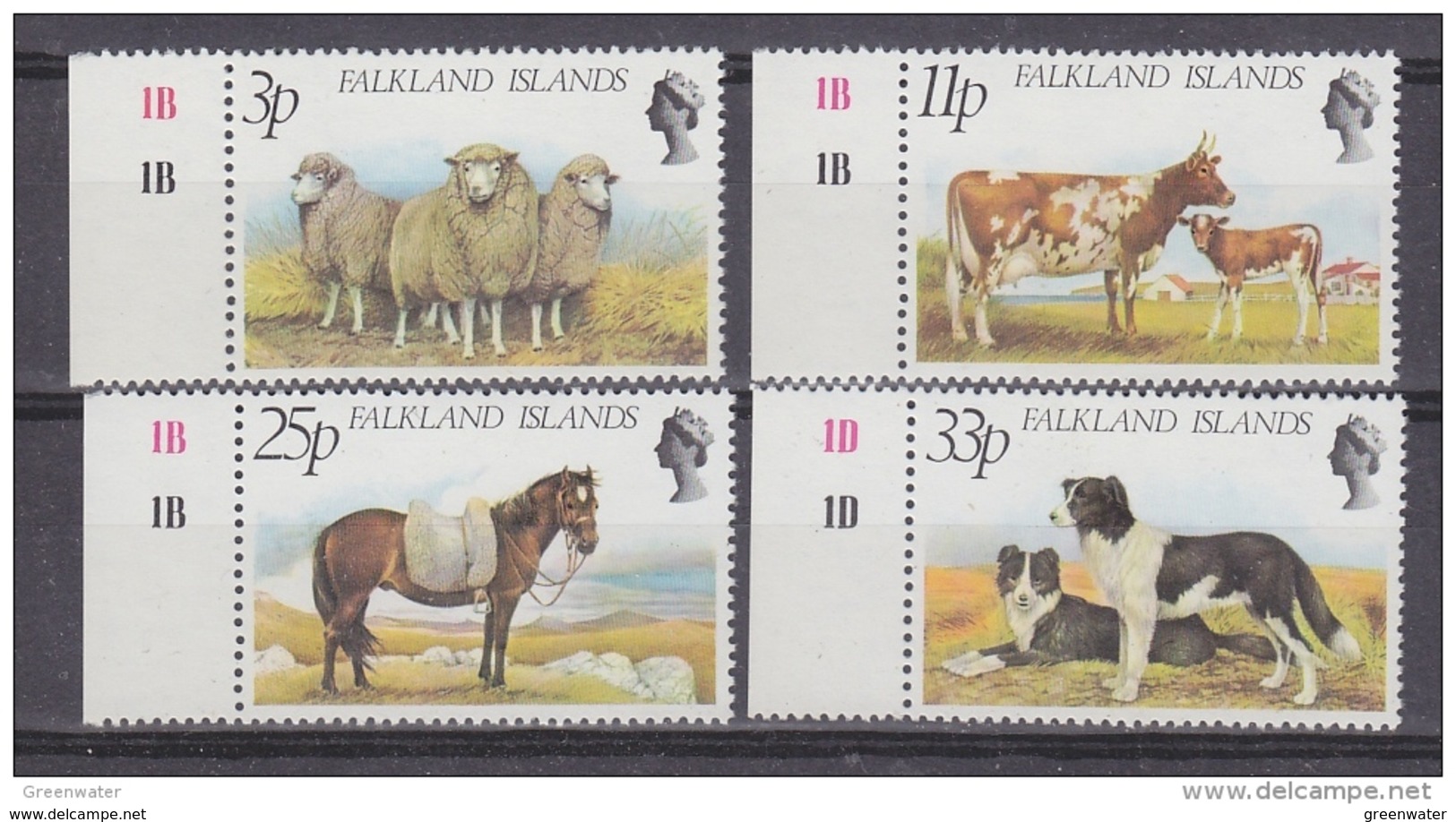 Falkland Islands 1981 Farm Animals 4v (+margin)  ** Mnh (41746) - Falklandeilanden