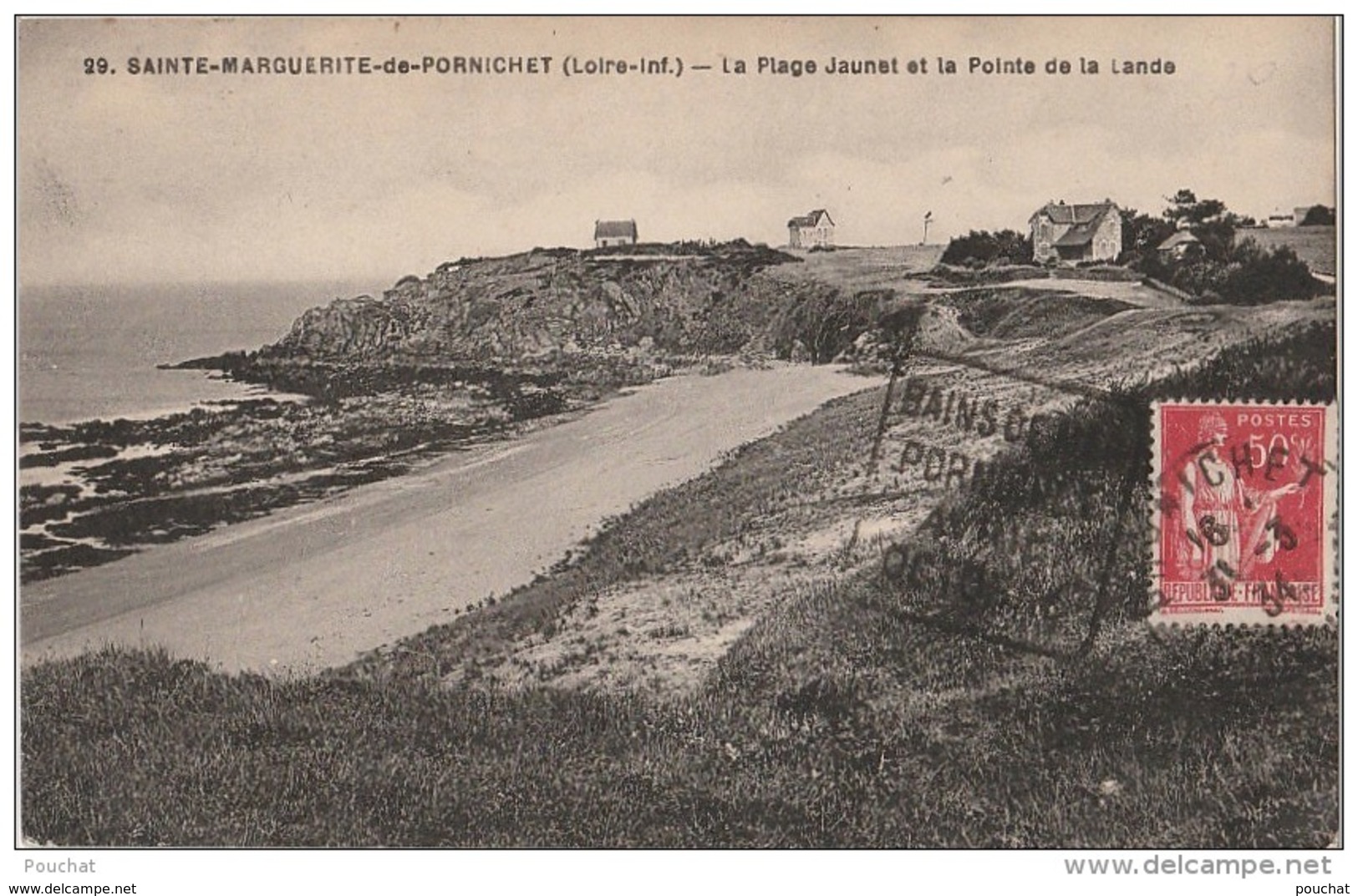 N3- 44)  SAINTE MARGUERITE DE PORNICHET (LOIRE INFERIEURE) LA PLAGE JAUNET ET LA POINTE DE LA LANDE - Pornichet