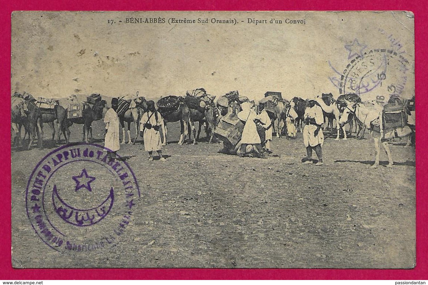 CPA Algérie - Béni Abbès - Départ D'un Convoi - Autres & Non Classés