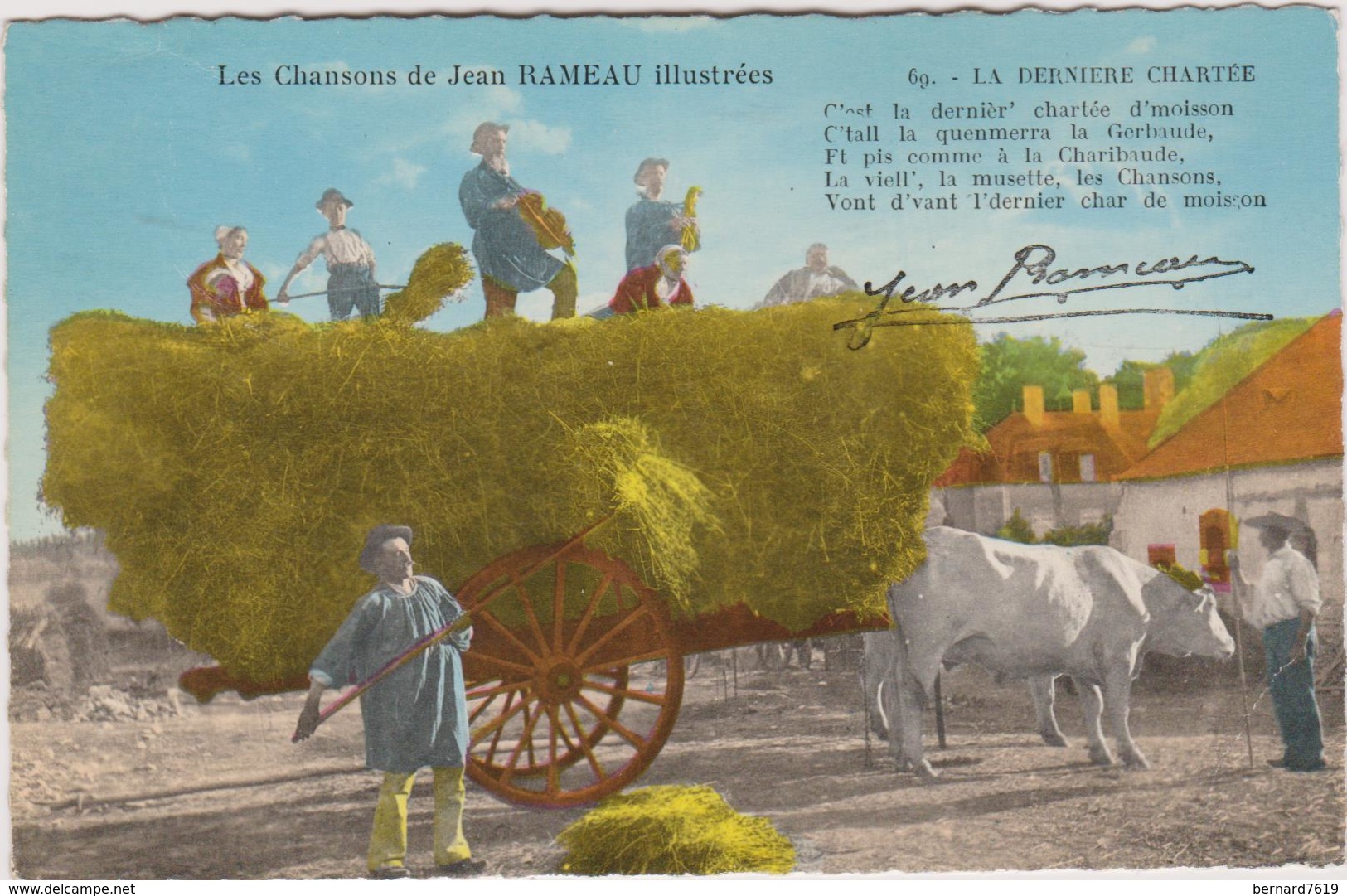 Folklore  Les Chanson De Jean Rameau  Illustrees  La Derniere Chartee 18 Cher - Musique