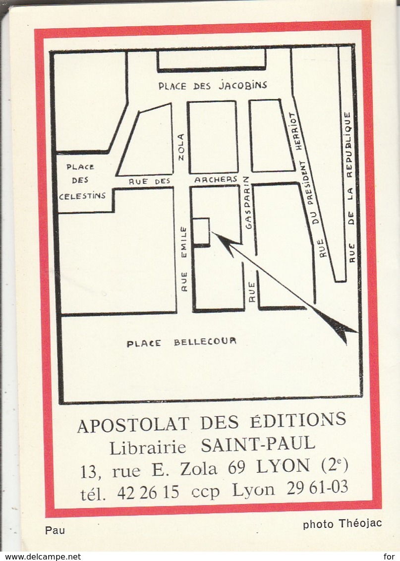 Calendriers : Librairie Saint-paul - ( 2 Volets ) 1971 - Petit Format : 1971-80