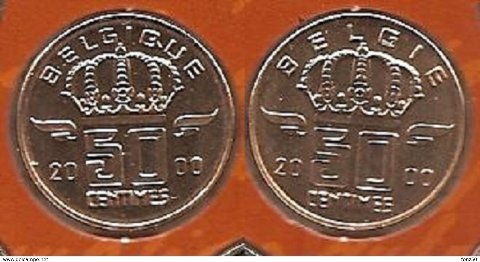 50 Cent 2000  Frans+vlaams * Uit Muntenset * FDC - 50 Centimes