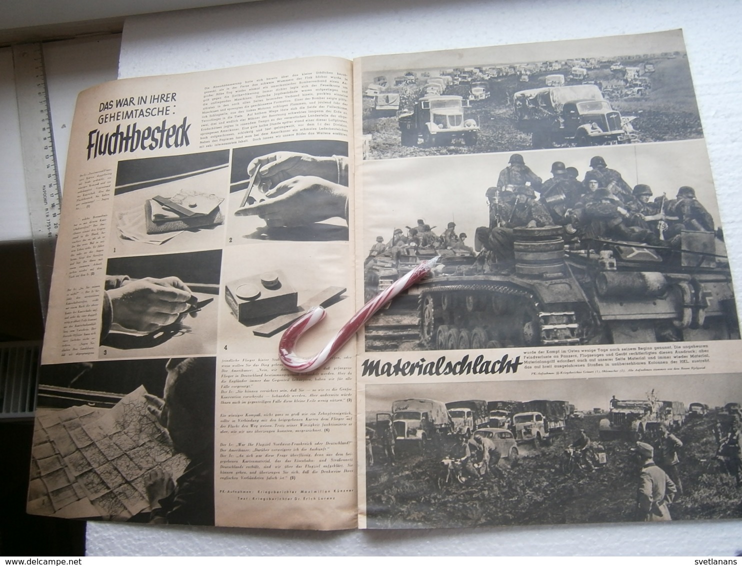 1943 WWII WW2 NAZI GERMANY GERMAN ARMY MAGAZINE MILITARY NEWSPAPERS WEHRMACHT DEUTSCHE ZEITSCHRIFT TANK HELMET DETROIT