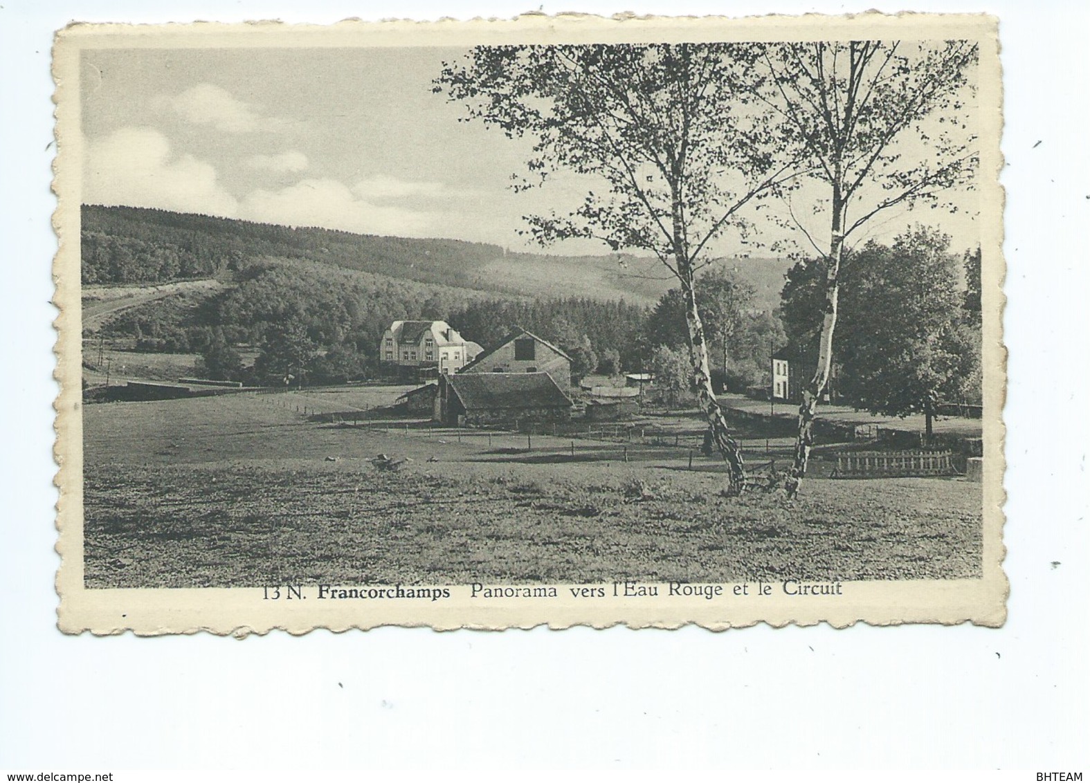 Francorchamps Panorama Vers L'Eau Rouge Et Le Circuit - Stavelot