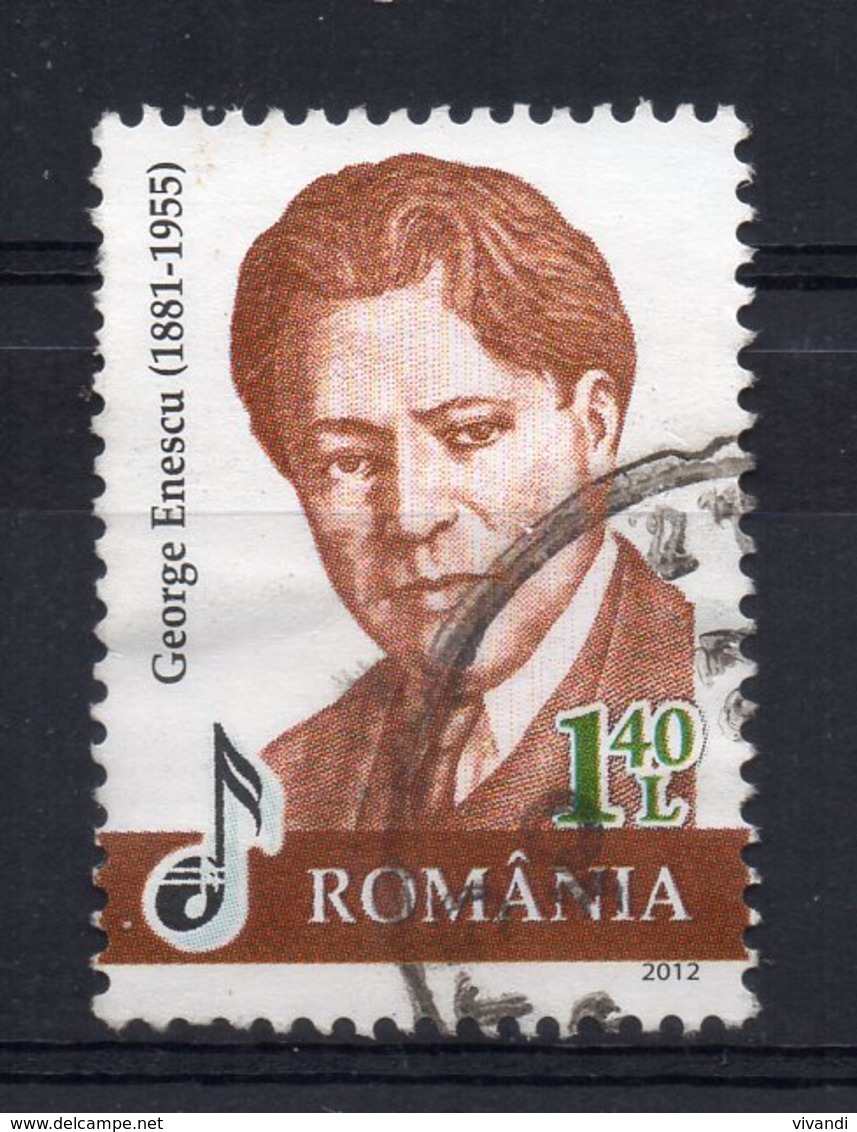 Romania - 2012 - 1.40l George Enescu - Used - Oblitérés