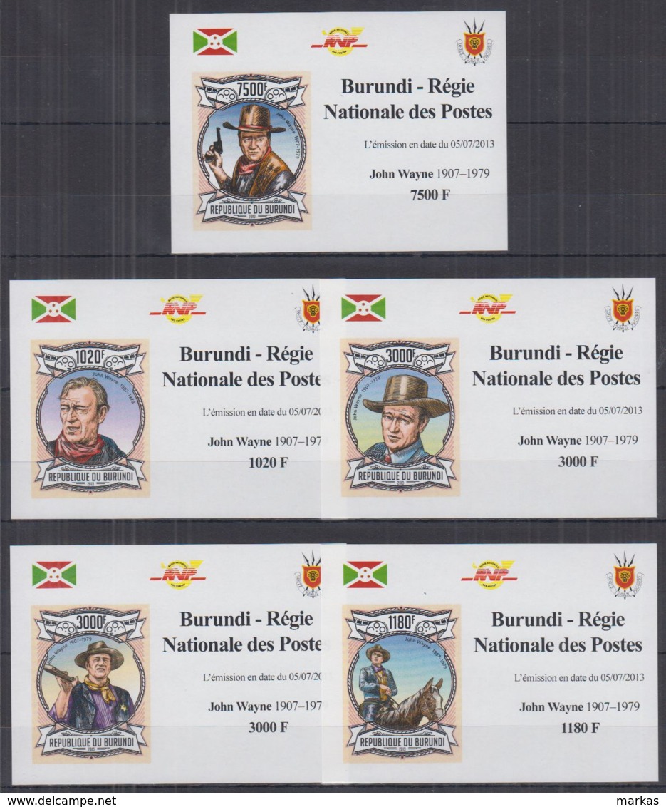 D206. Burundi - MNH - Famous People - John Wayne - Deluxe - Imperf - Autres & Non Classés