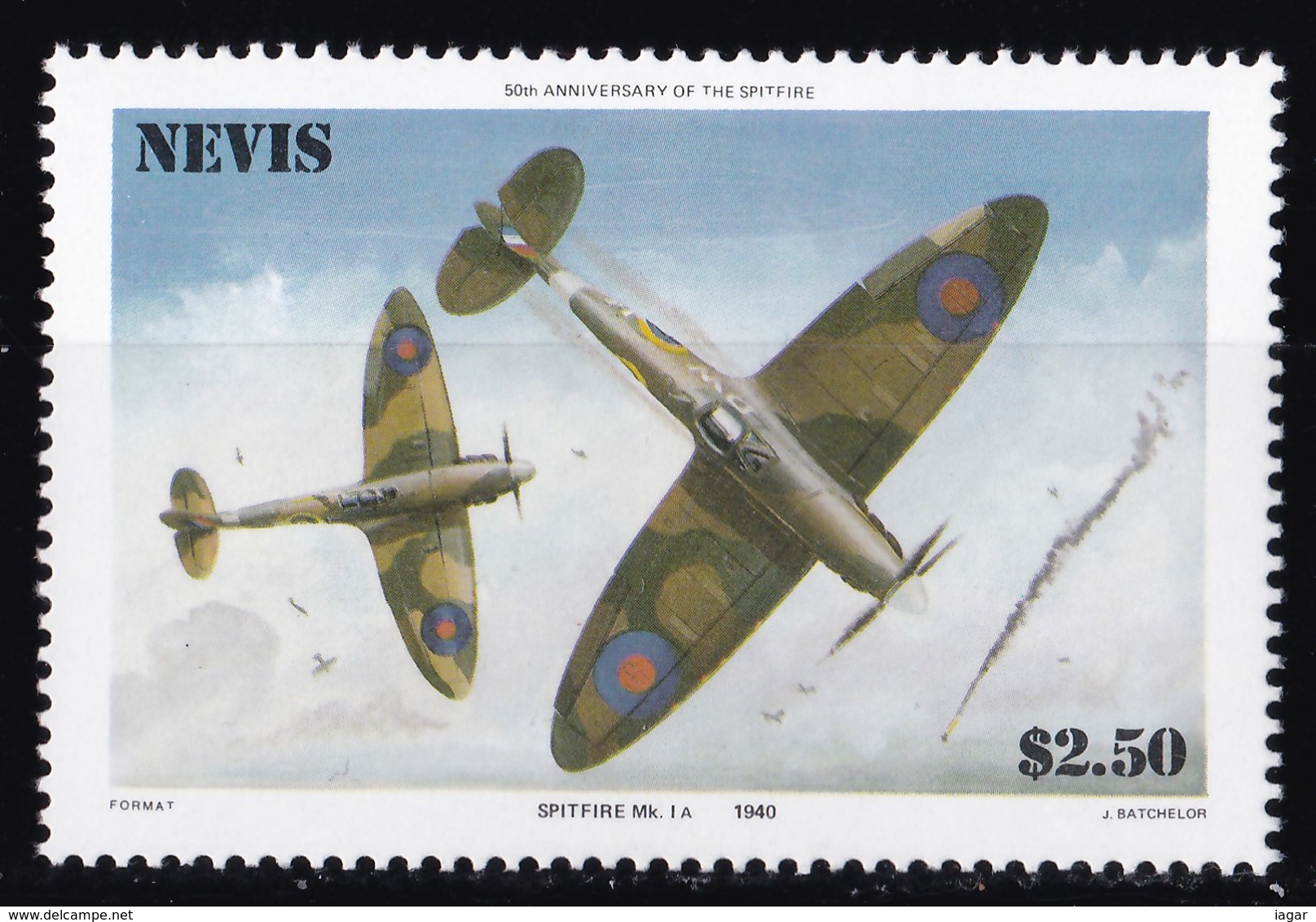 THEMATIC AIRCRAFT:  SPITFIRE - NEVIS - Avions