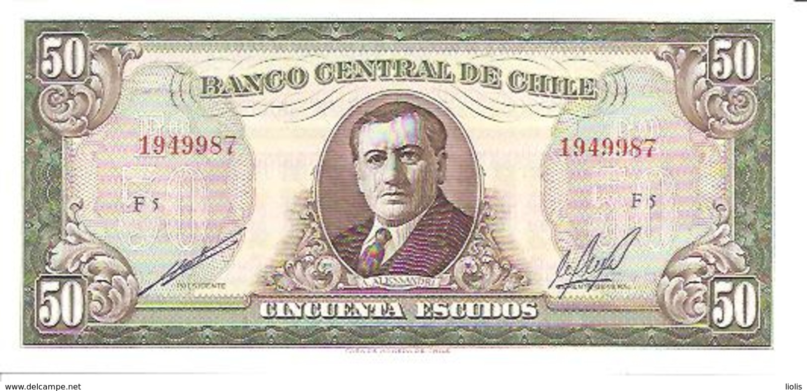 Chile  P-140b  50 Escudos 1973-85  UNC - Cile