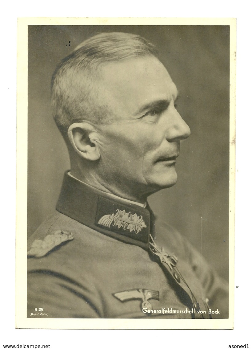 AK Generalfeldmarschall Von Bock - Ross Verlag - Guerre 1939-45